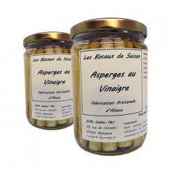 Lot de 2 asperges au vinaigre-confiture-confit-chutney-allégé-sirops-vinaigre-Les Bocaux de saison-Alsace-Strasbourg-Molsheim